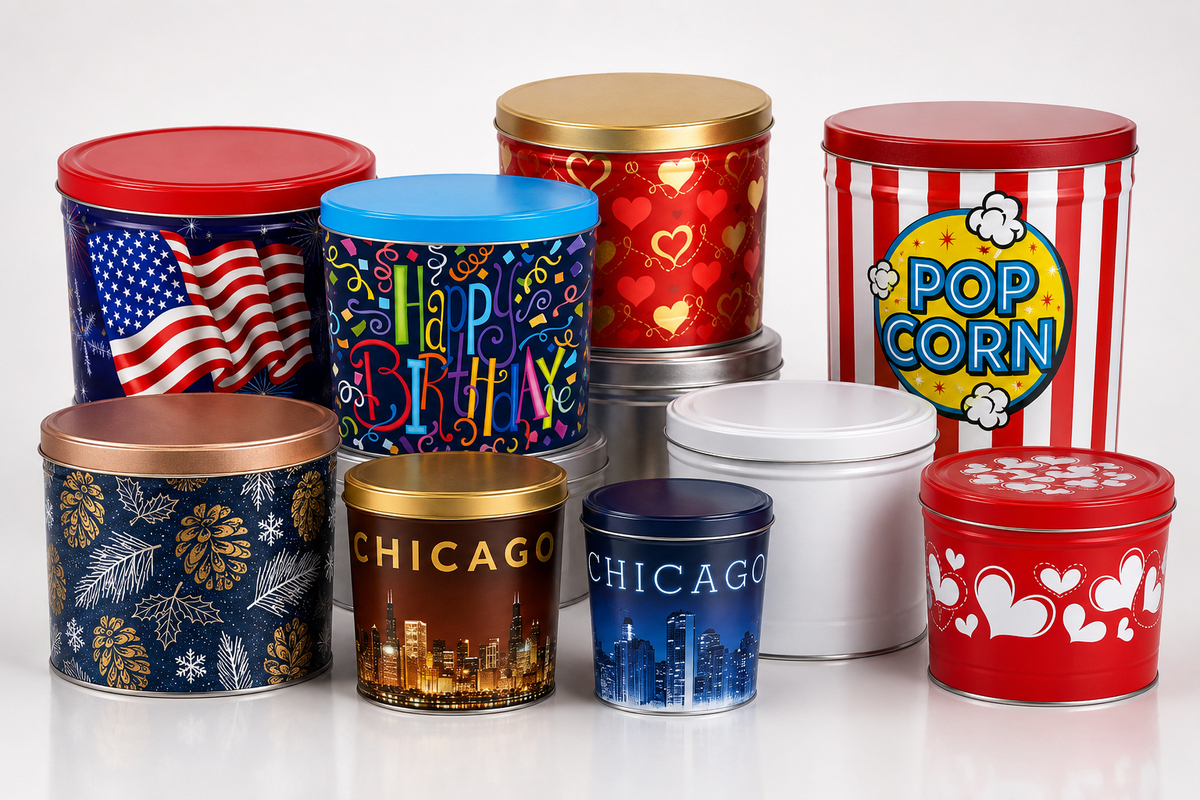 Gourmet Popcorn Tin Collection